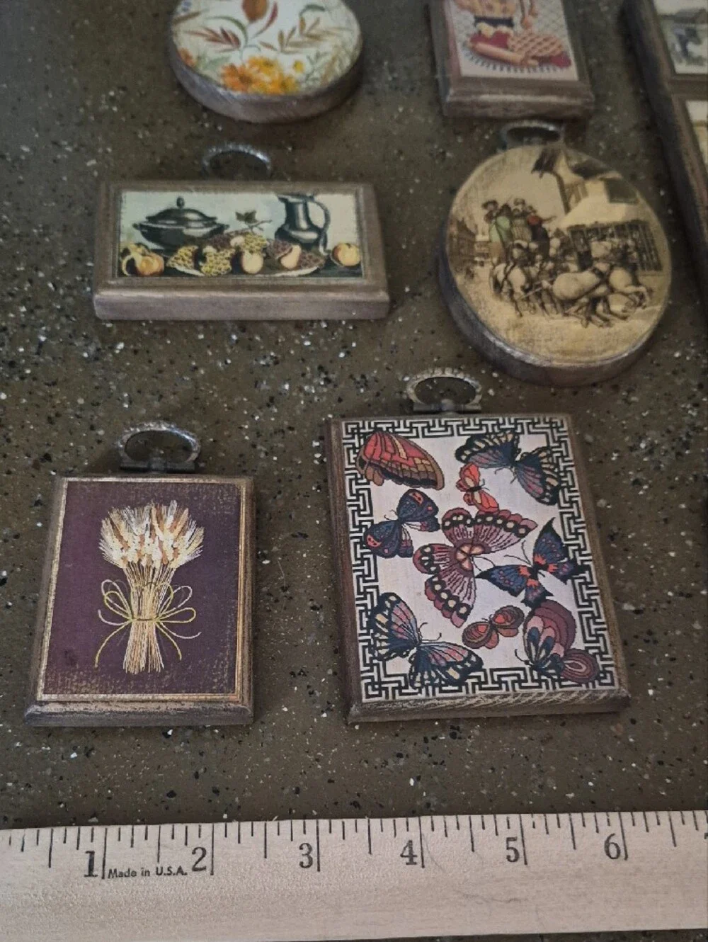Vintage Decorative Wall Plaques Decopage 11 Total